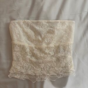 Urban Outfitters/Kimchi Blue White Lace Tube top
